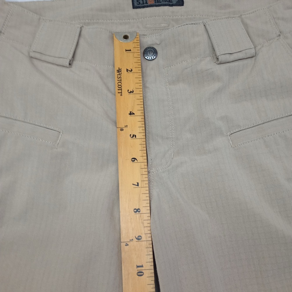 5.11 Tactical Cargo Pants Khaki Tan Ripstop Utility Mens 16 Regular‎ flaws - Picture 4 of 15
